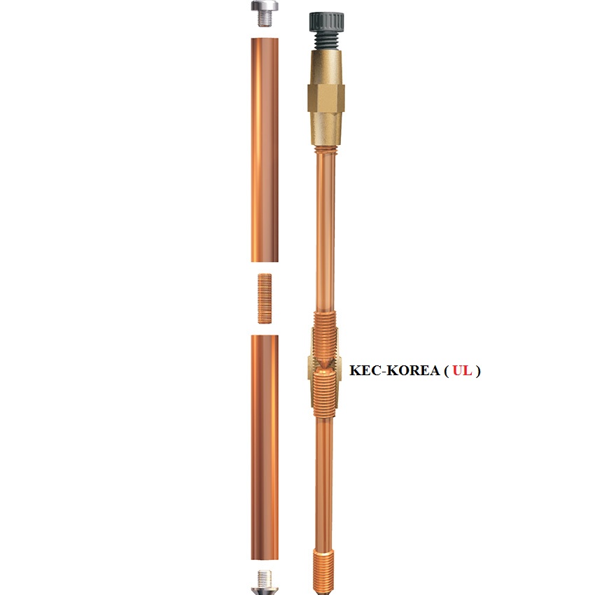 Cọc tiếp địa thép mạ đồng ( Chuẩn UL ) 